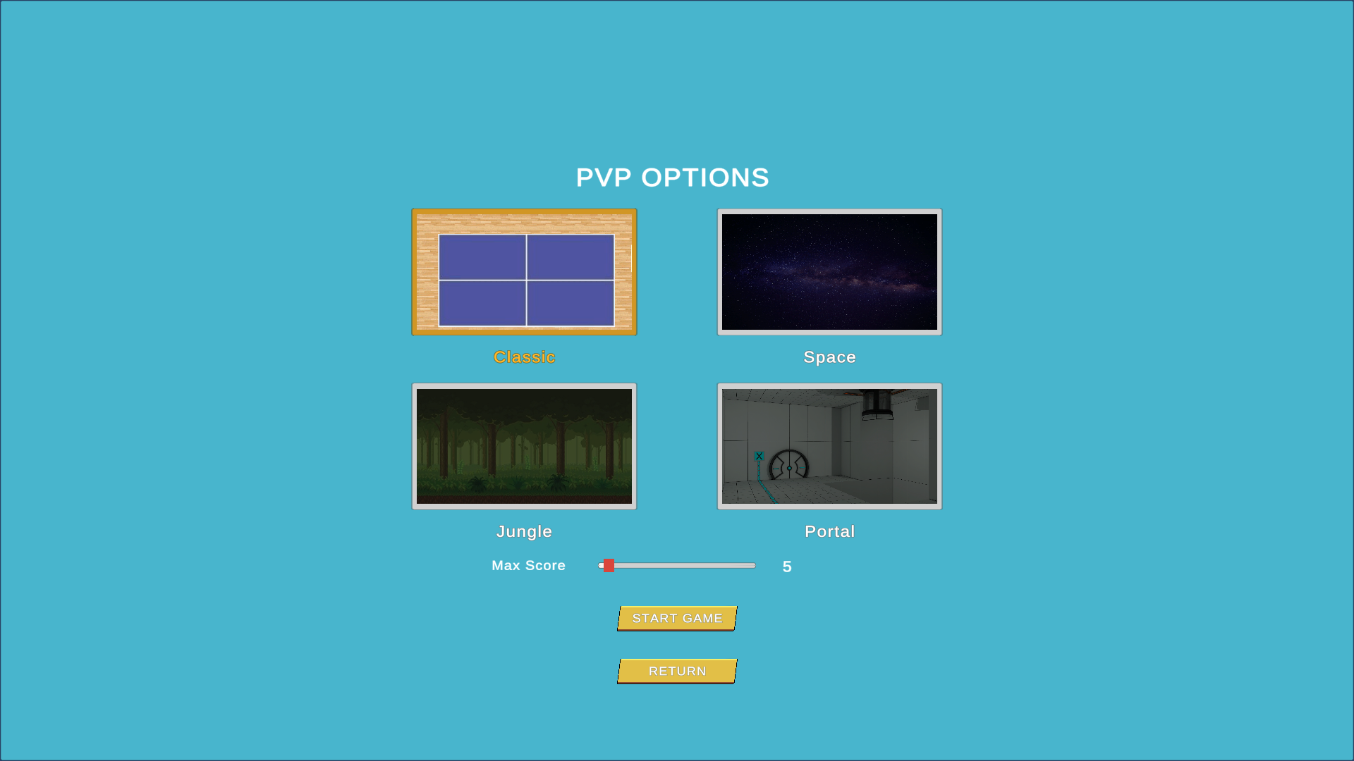 PvP Theme Selection Screen