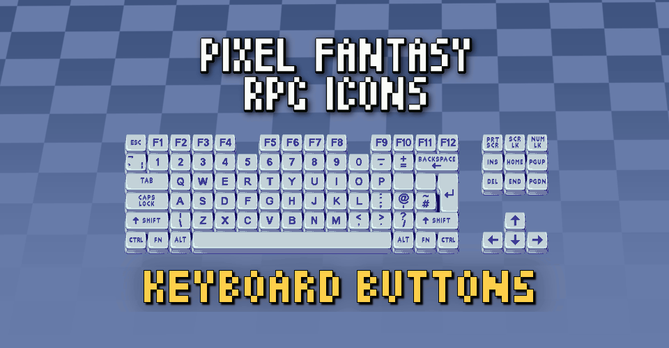 PIXEL FANTASY RPG ICONS - Keyboard Buttons