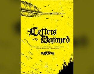 Quill: Letters of the Damned   - MÖRK BORG solo letter-writing supplement for Quill 