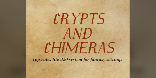 Cover image for Crypts and Chimeras 1E