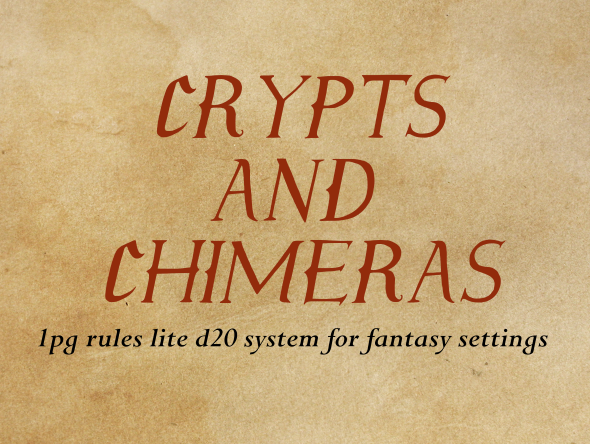 Crypts and Chimeras 1E