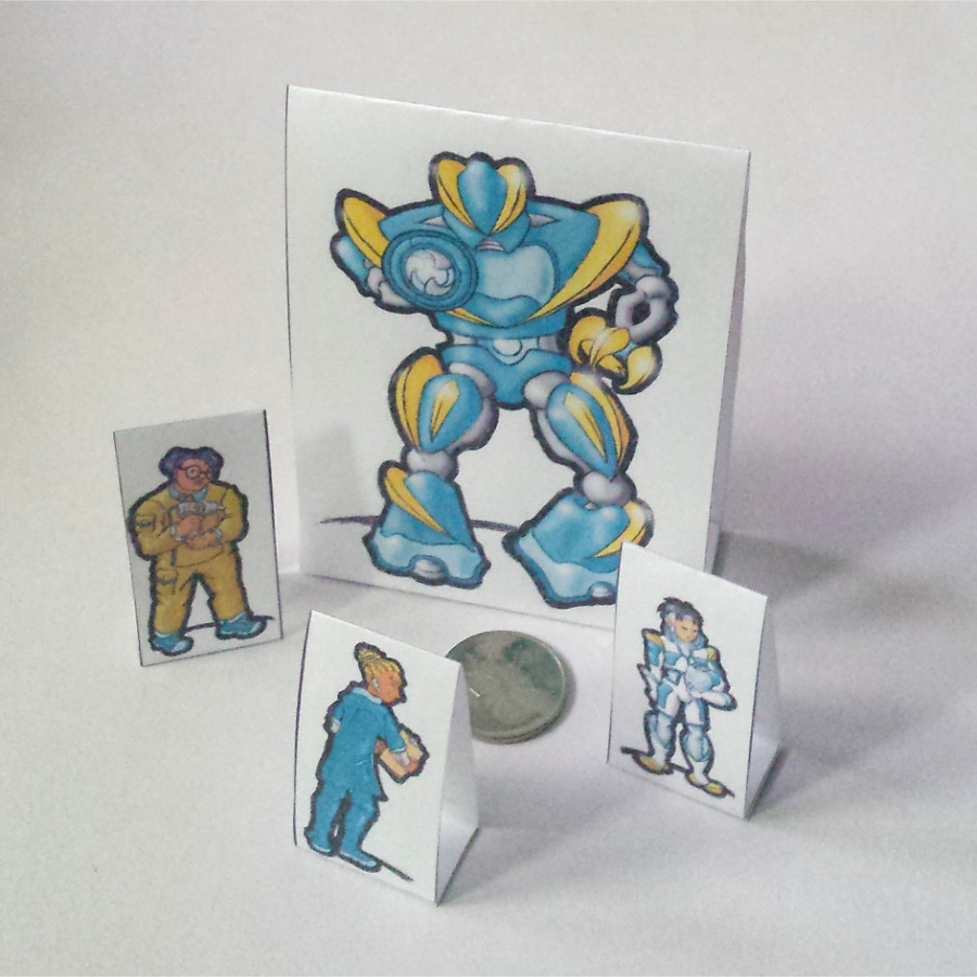 Mecha Team - Paper Miniatures by TooManyShoes