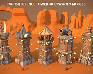 Tower Defense Level Kit, 3D Fantasy