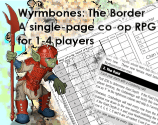 Wyrmbones: The Border, a 1-Page RPG  