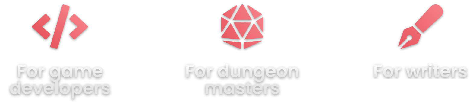 GridlessDB can be used by game developers, dungeon masters and fiction writers.