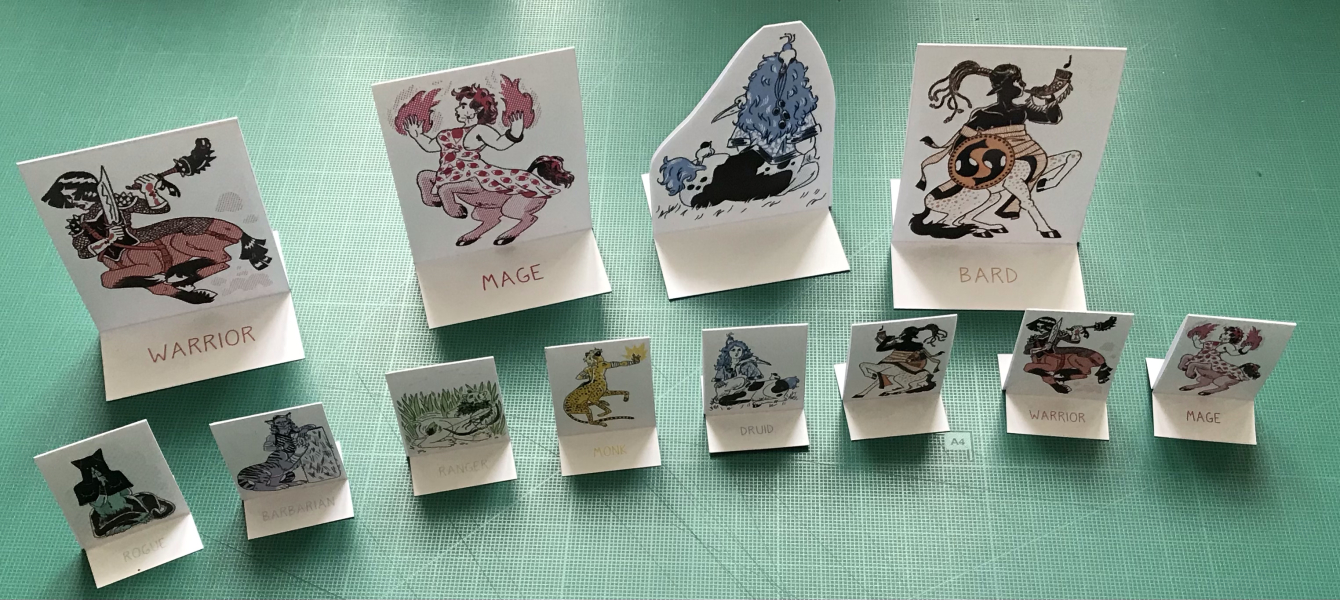 Hoofs and Paws paper miniatures