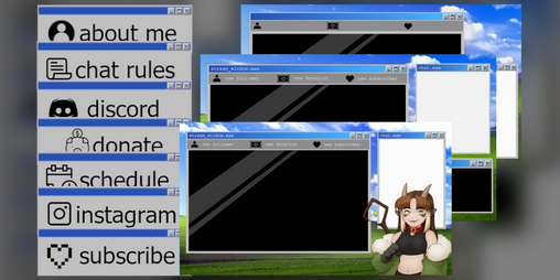 Cover image for Retro Windows Stream Overlay Pack