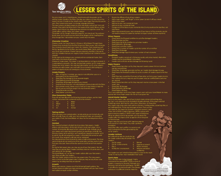 Lesser Spirits of the Island: A One-Page RPG  