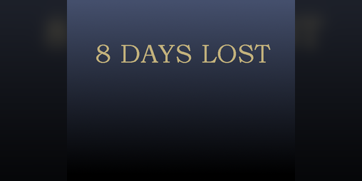 Cover image for 8 Days Lost