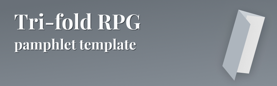 Figma Tri-fold RPG pamphlet template