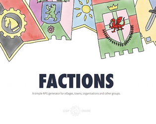 Factions   - A simple RPG generator for villages, towns, organisations and other groups 