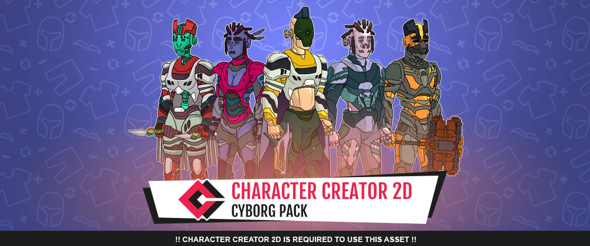 Cyborg Pack for Character Creator 2D