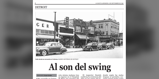 Cover image for Al son del swing