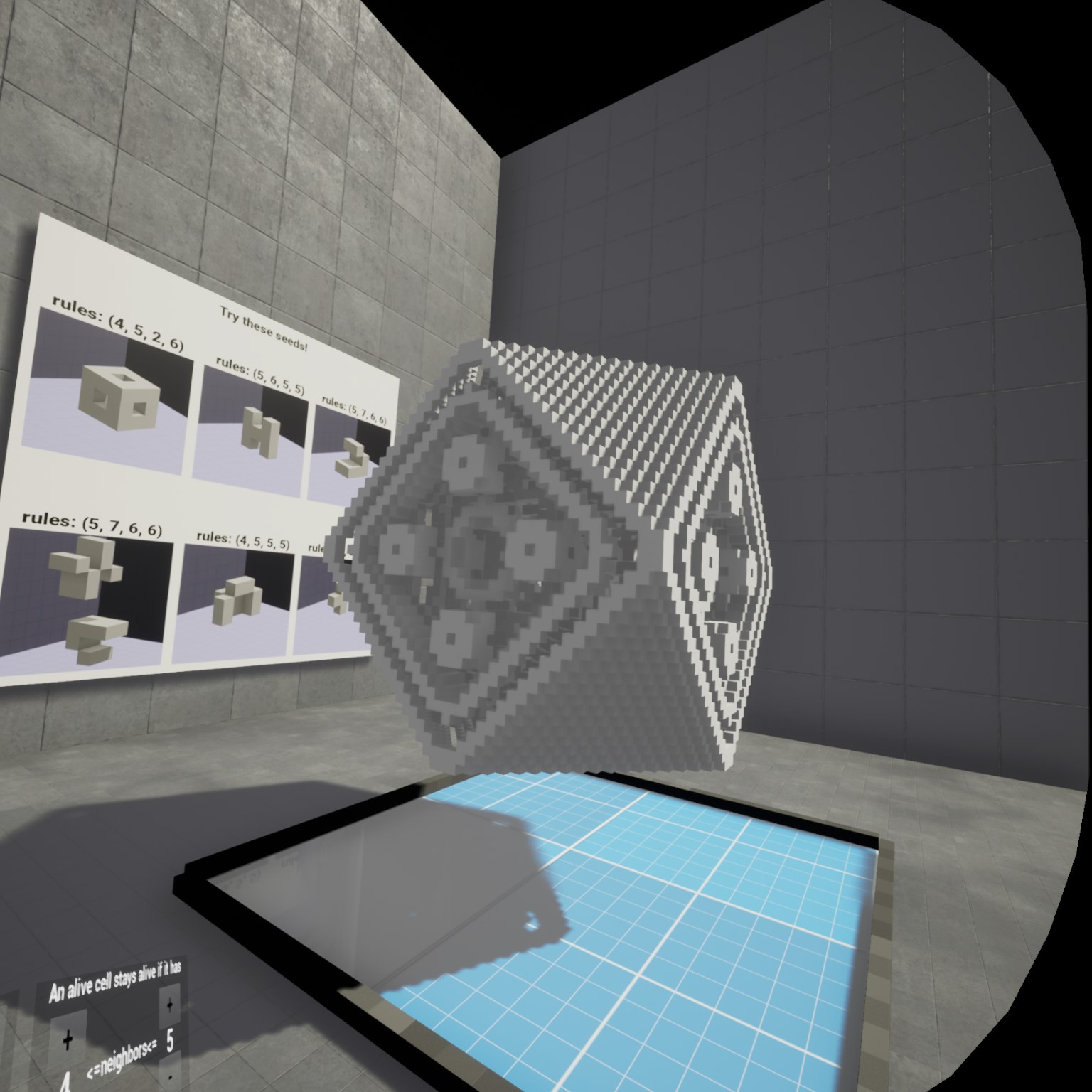 Conway's Game of Life VR Lab.