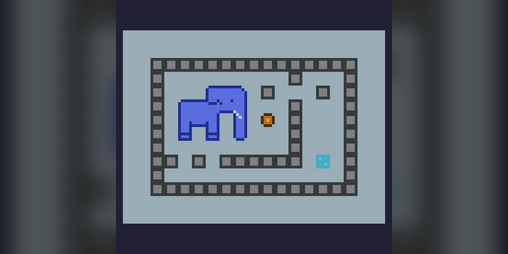 Cover image for Put the logs in the water, elephant!