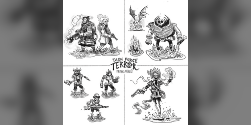 Cover image for Task Force Terror: Paper Miniatures