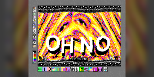 Cover image for OH NO - a Kid Pix Zine
