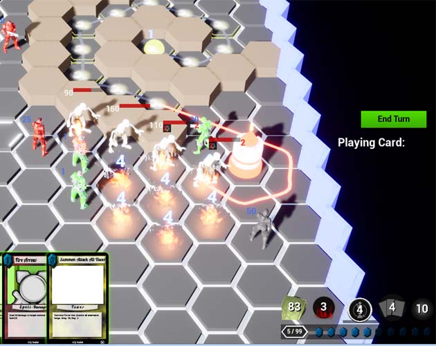 Turn-based TD Deckbuilder