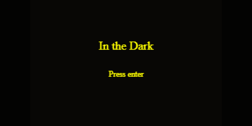 Cover image for In the Dark