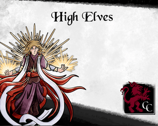 High Elves: A Paper Miniature Collection   - Paper miniatures to represent High Elves in tabletop RPGs and Wargames 