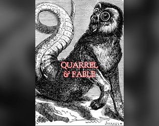 Quarrel & Fable postcard edition   - fantasy fighting, twice streamlined 