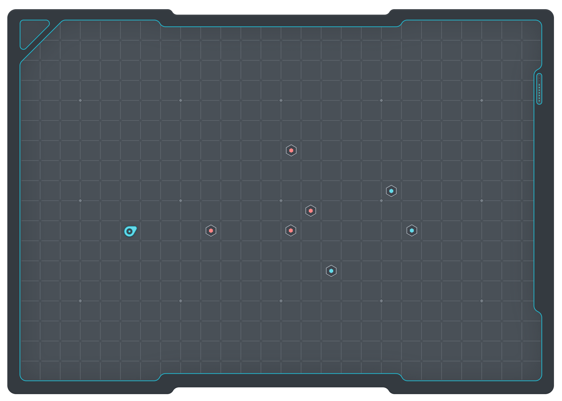 Sci-Fi Tactical Map grid