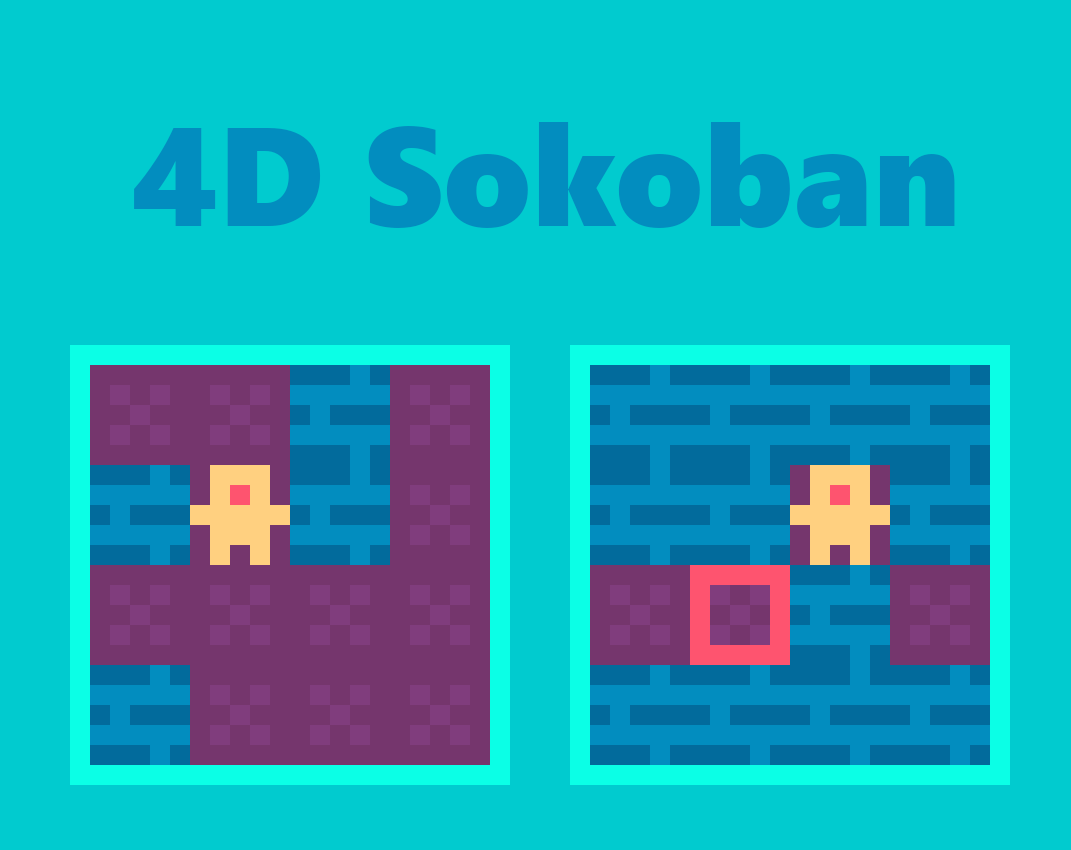 SOKOBAN Nível 4 – Quebra-cabeça de blocos 3D em COQUINHOS