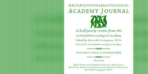 Cover image for Archæoludonarratological Academy Journal
