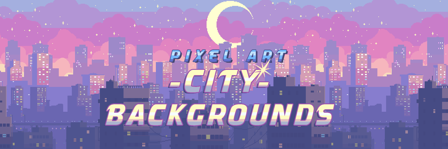 Pixel Art City Backgrounds