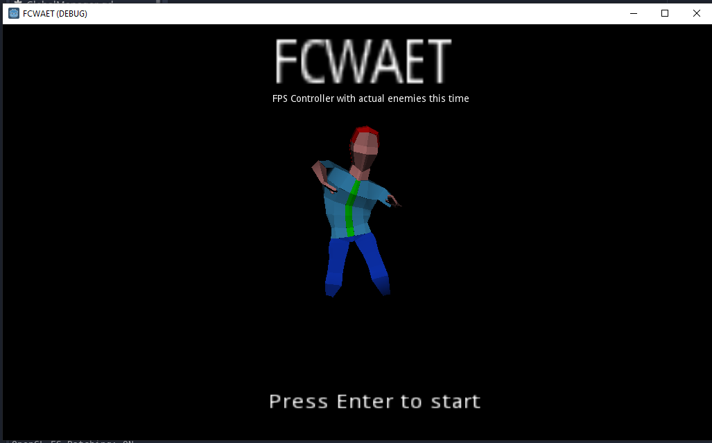 FCWAET - FPS Controller with actual enemies this time