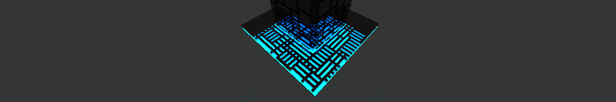 [ASSET] 3d neon sci-fi building