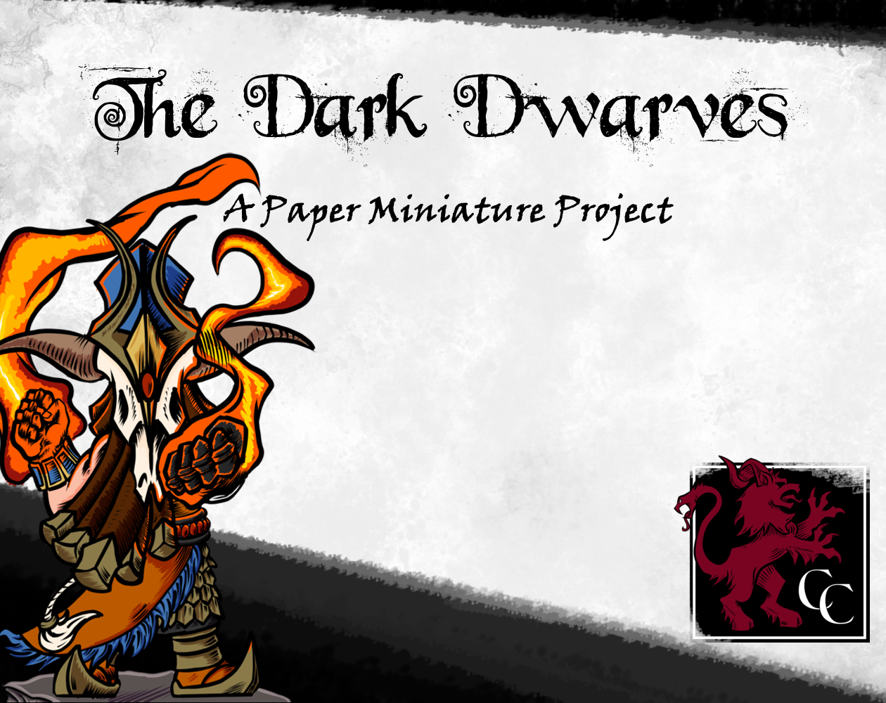 Cover image for Dark Dwarves: A Paper Miniature Collection