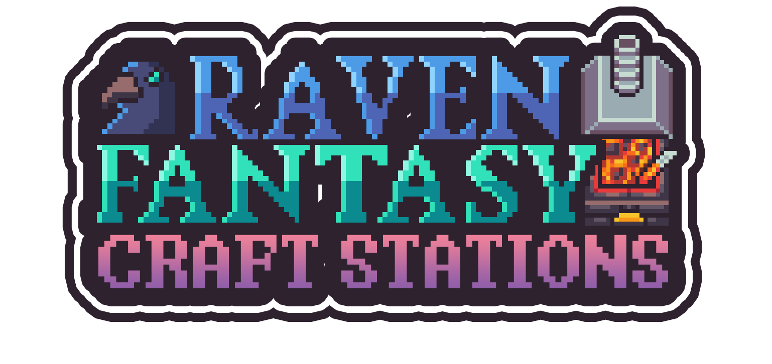 Raven Fantasy - 2D PixelArt Tileset and Sprites - Craft Stations