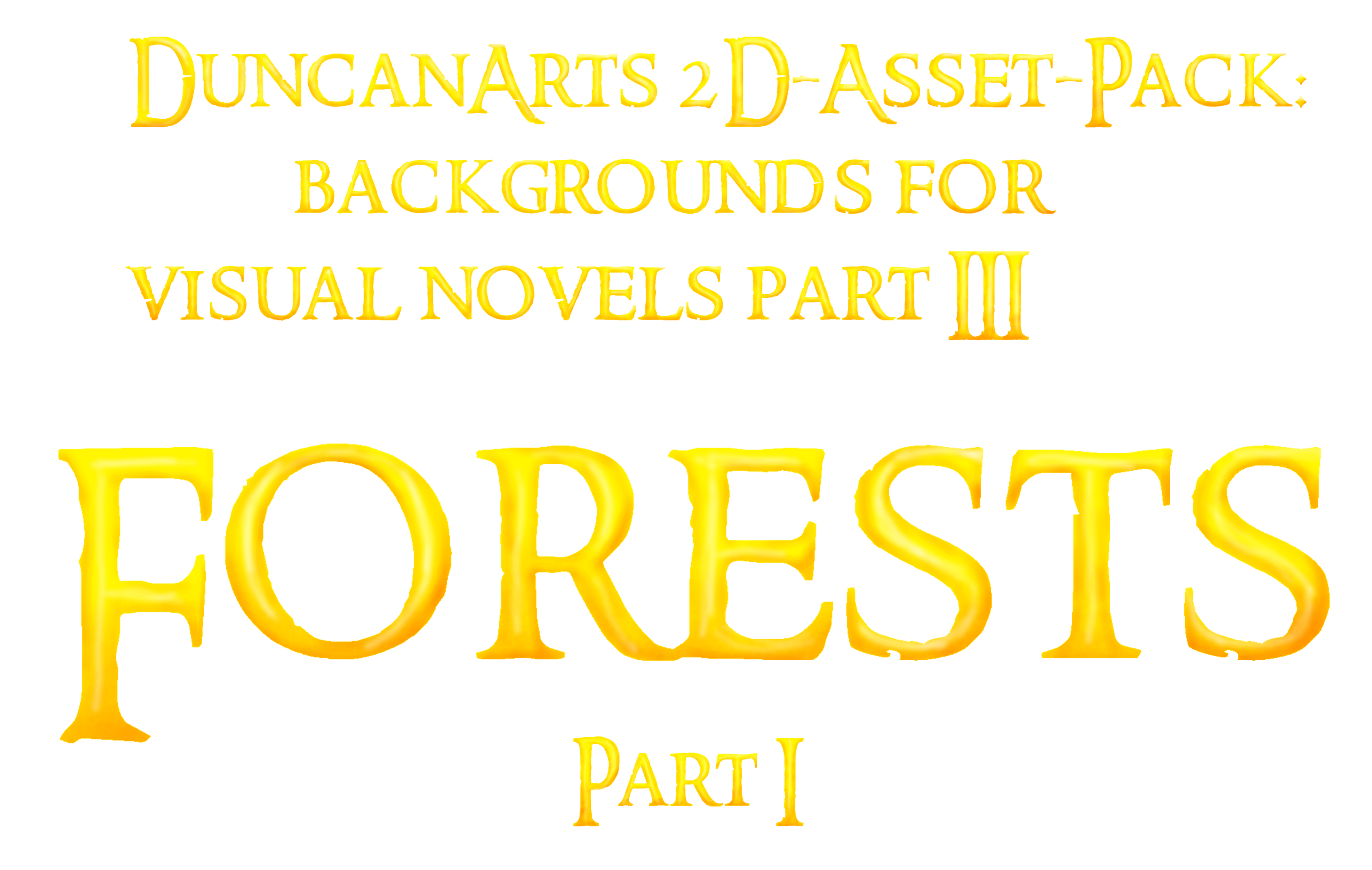 2D-Asset-Pack: backgrounds for visual novels part III: Forests part I