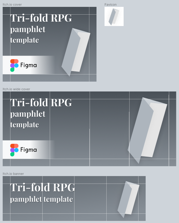 Figma Tri-fold RPG pamphlet template by Lazarus