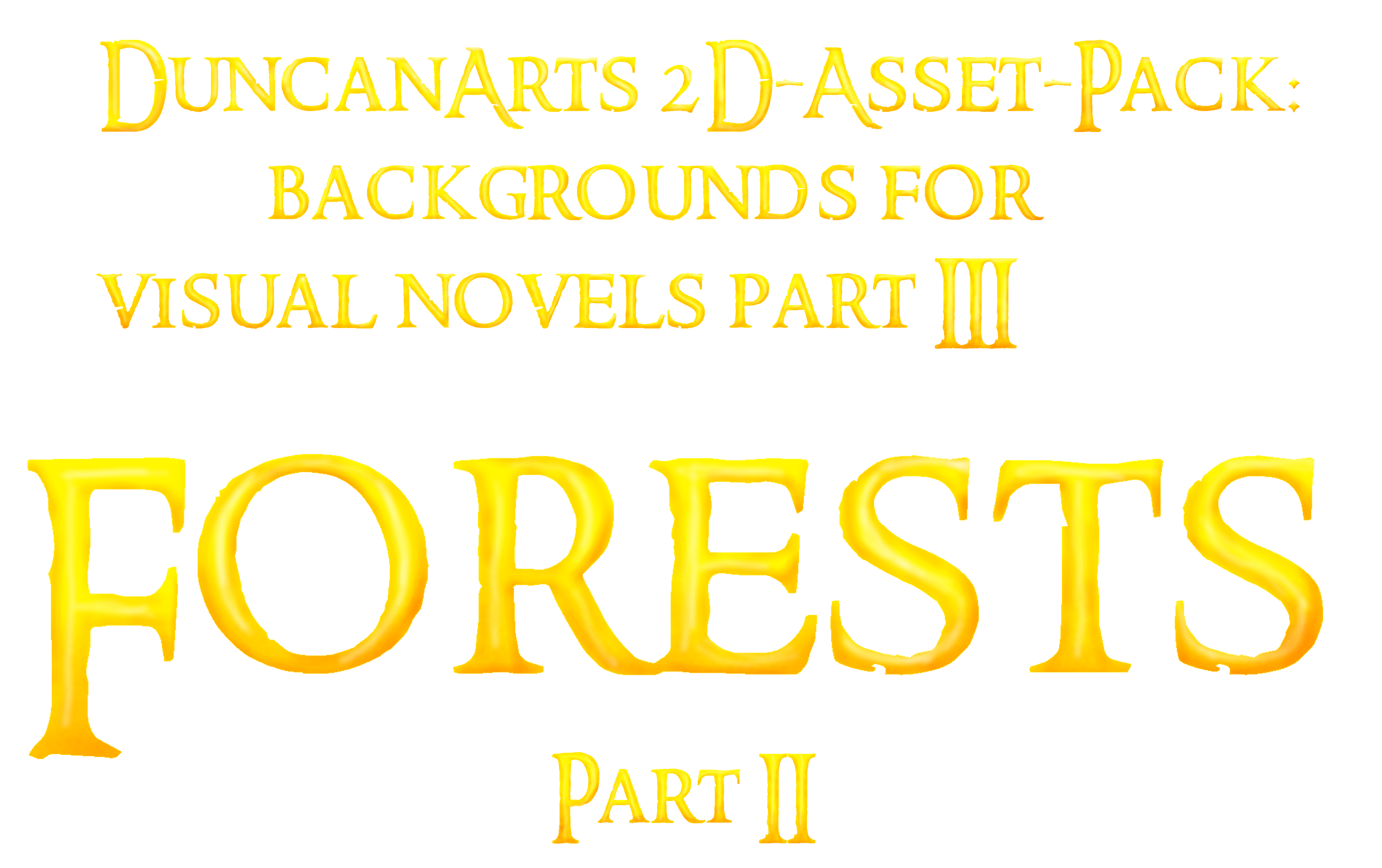 2D-Asset-Pack: backgrounds for visual novels part III: Forests part II