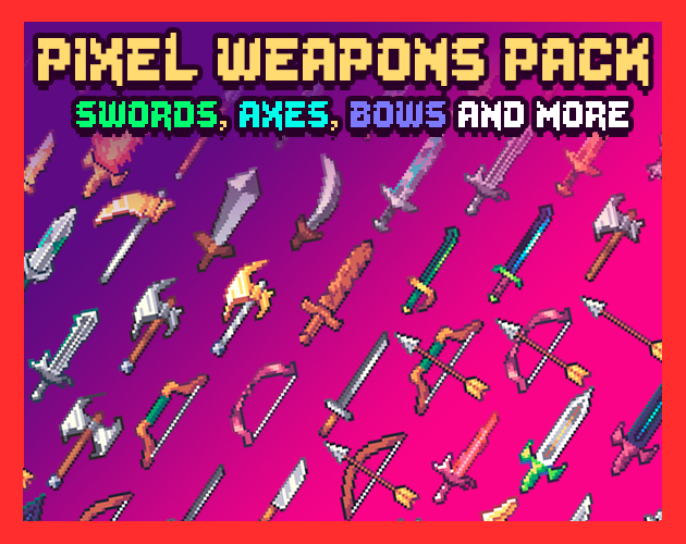 32x32 pixel weapons : r/PixelArt