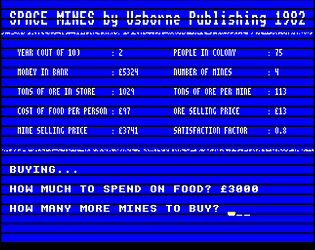 Space Mines - BBC Micro / Acorn Electron