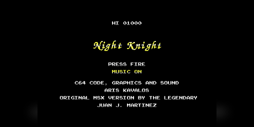 Cover image for Night Knight C64