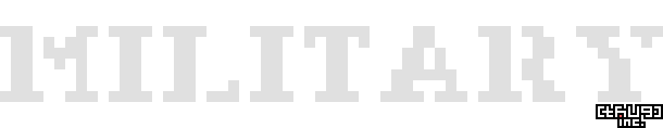 Military pixel font