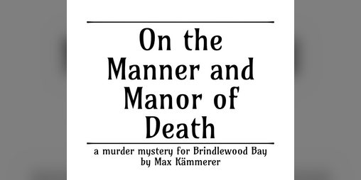 Cover image for On the Manner and Manor of Death