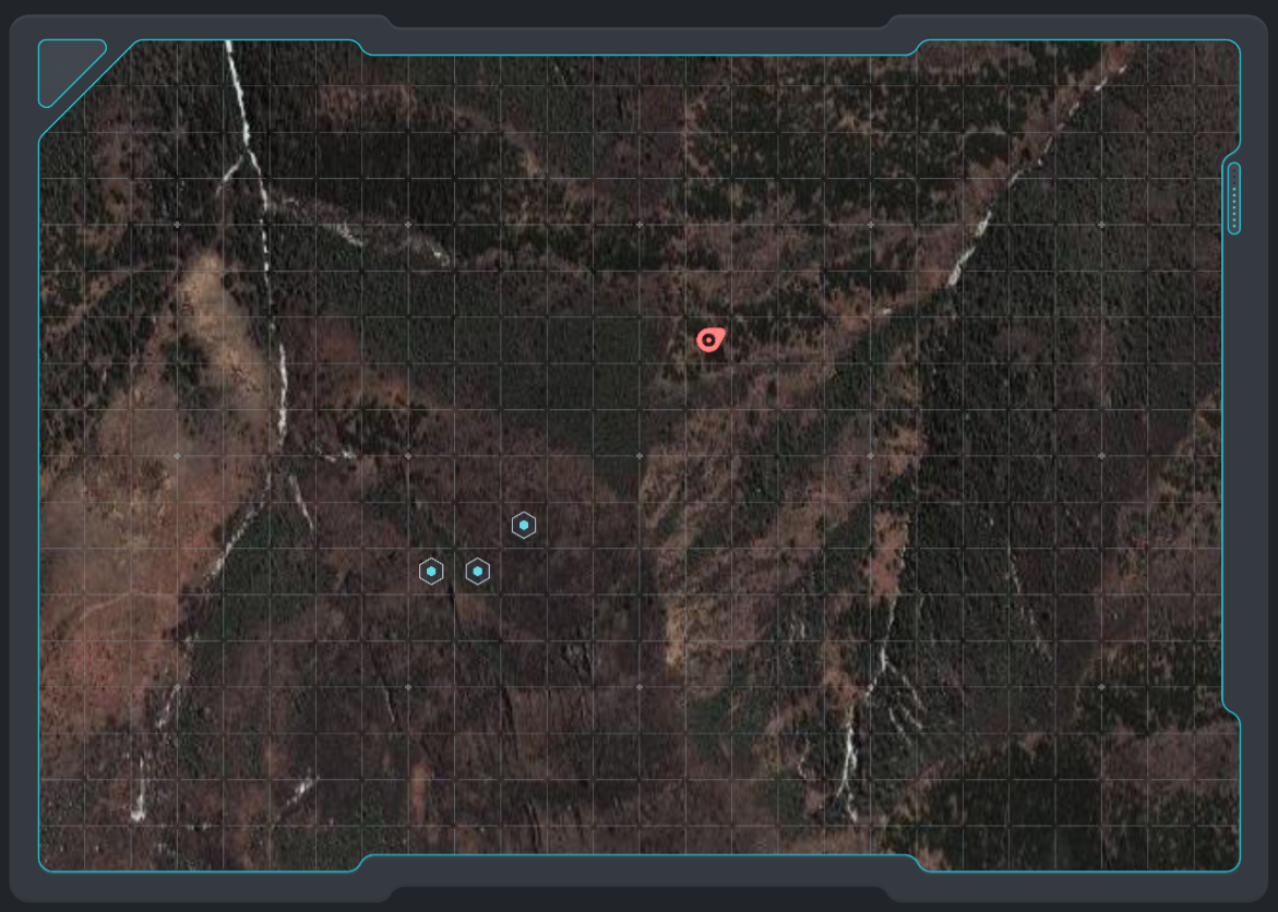 VTT Tactical Map with custom topography background