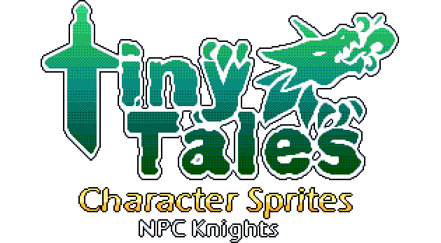 Tiny Tales Pixel 2D : Human RPG NPC Knights Sprite Pack