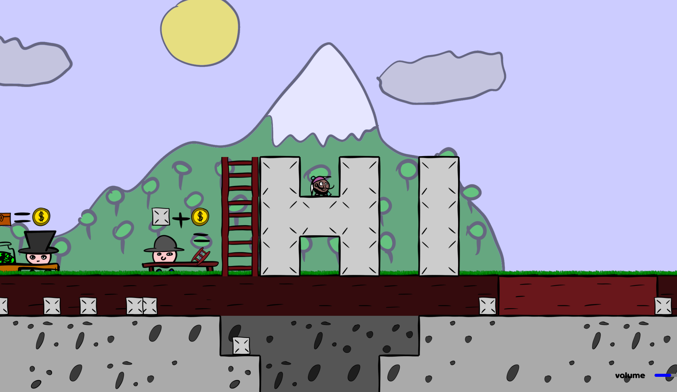 A screenshot of Dig World gameplay