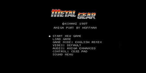 Cover image for Metal Gear - Amiga Port