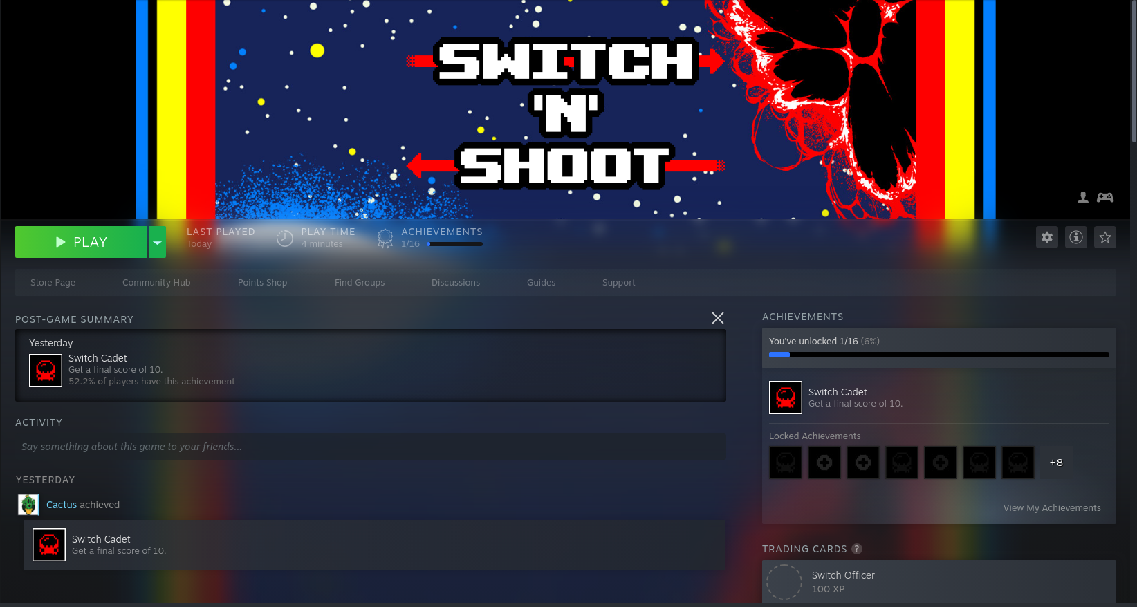 Switch 'N' Shoot – DSM Arcade