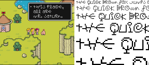 Earthbound font pack
