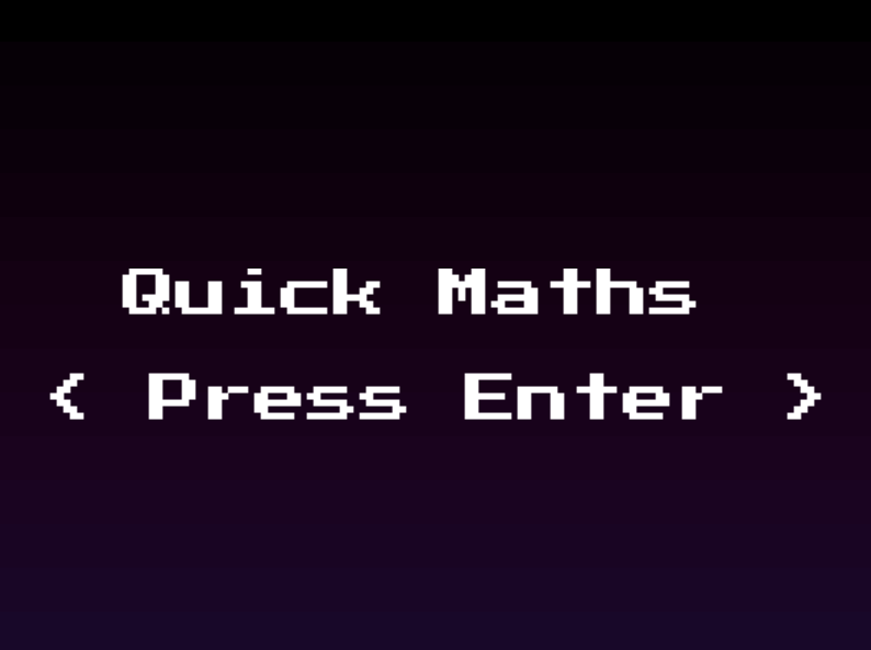 Cover image for Quick Maths