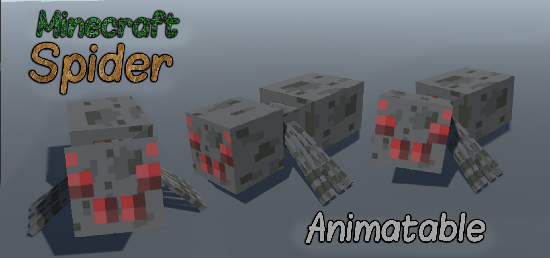Minecraft Spider Animal 3D