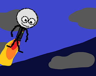 Stickman with a Jetpack: The cheesy original